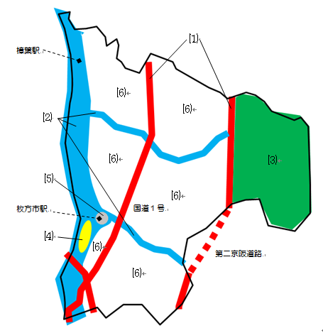 屋外広告物規制区域図