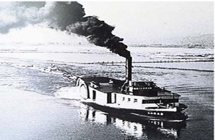 淀川の蒸気船