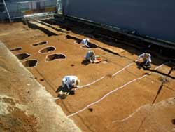 九頭神遺跡発掘現場