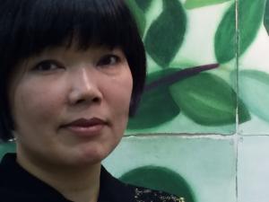 画家 押江千衣子さんの写真