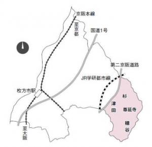 東部の位置を表した図