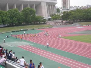 陸上部のクラブ活動の写真