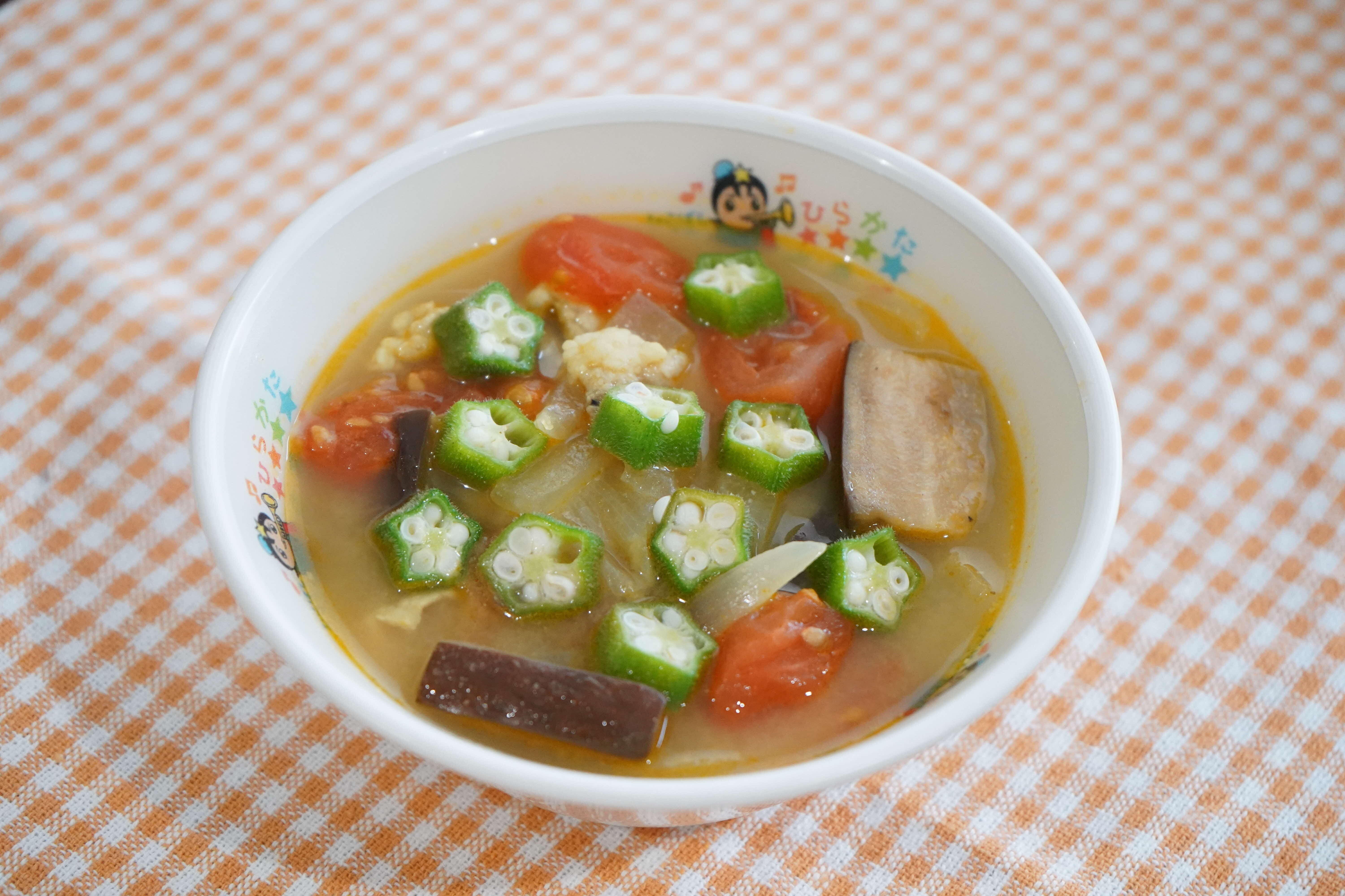 夏野菜カレー豚汁