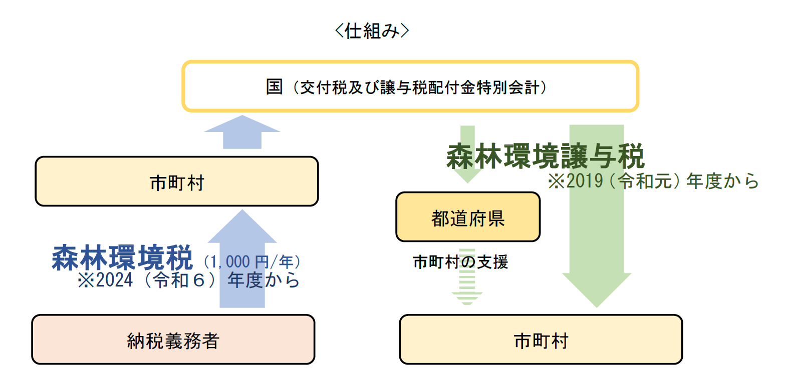 森林環境税の仕組み