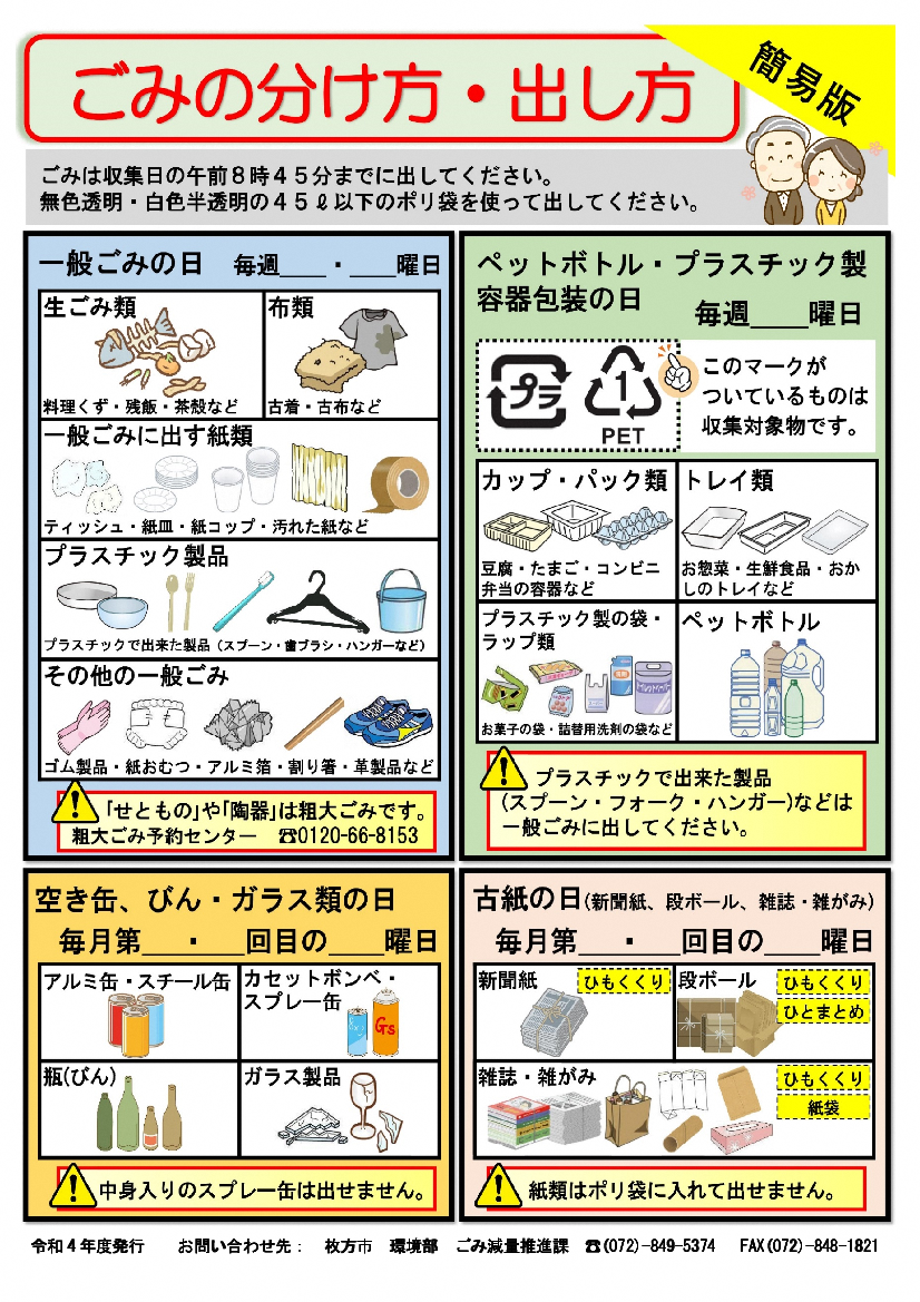 ゴミ の 分別 について