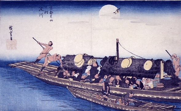 歌川広重画「京都名所内淀川」の画像