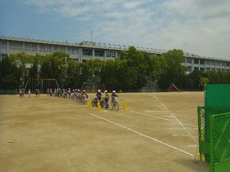 交通安全教室の様子です。