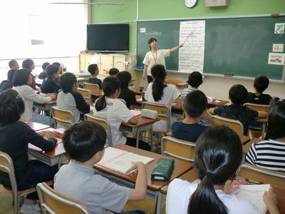 英語の学習の様子です。