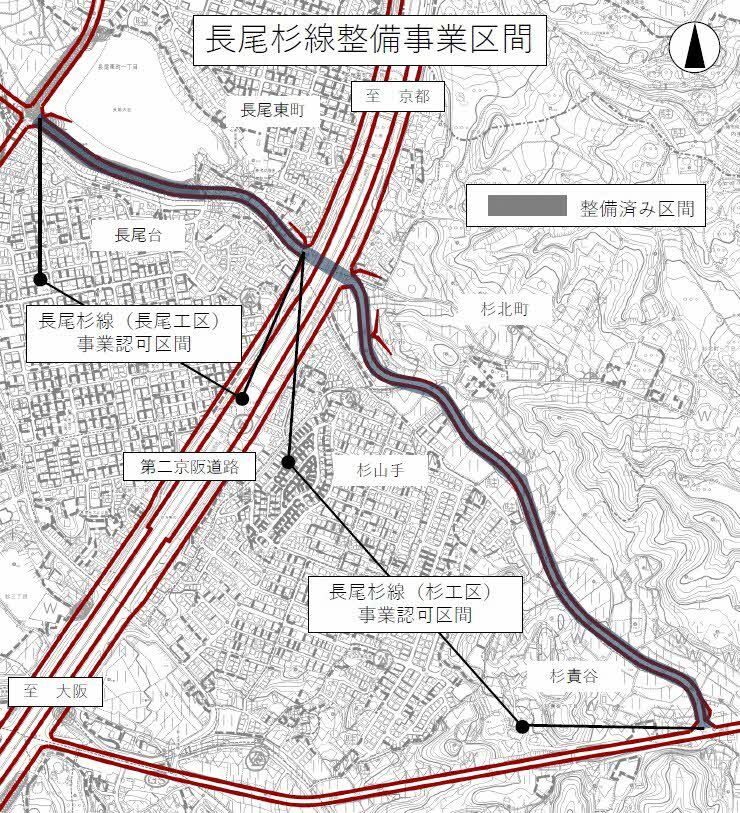 長尾工区位置図