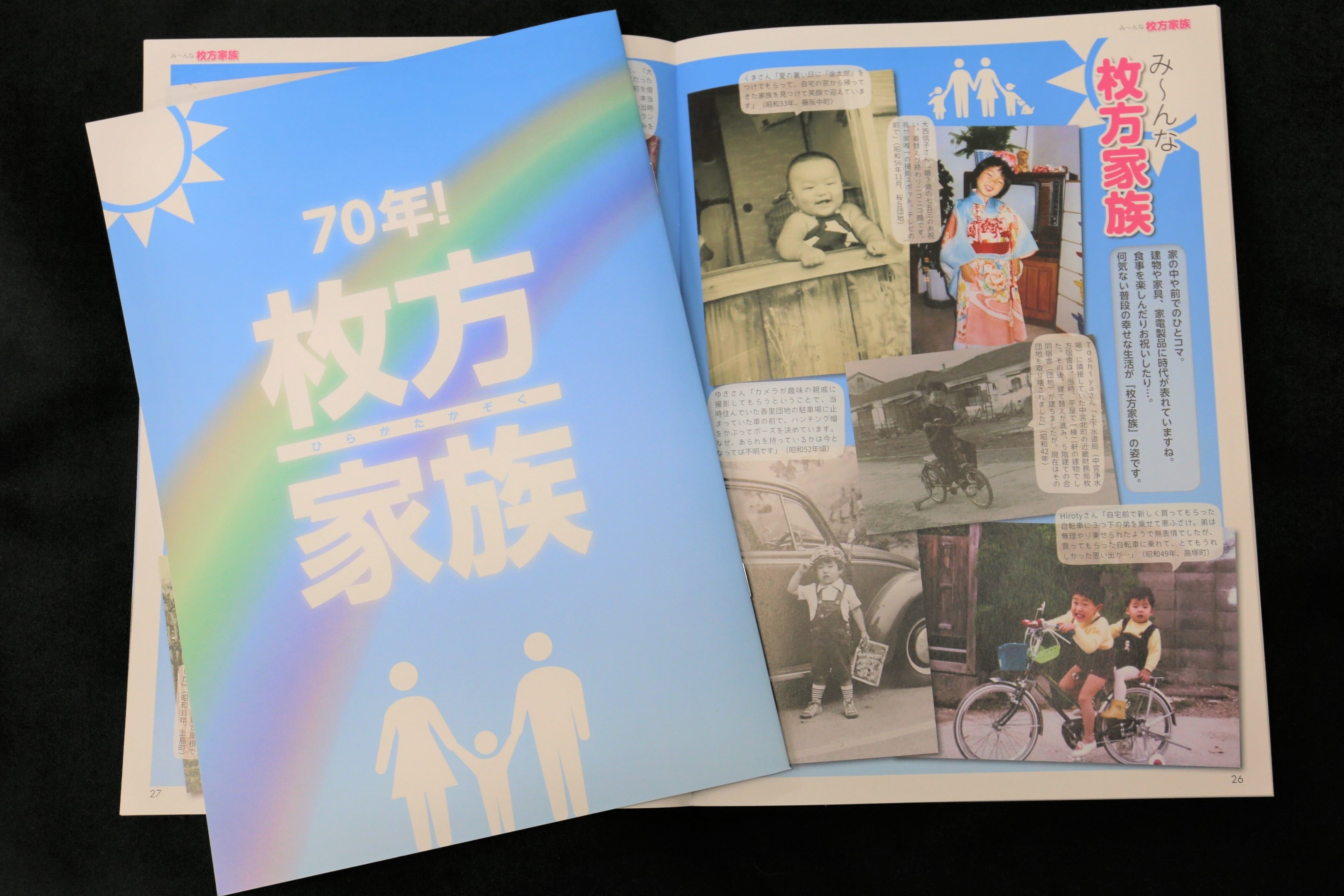 家族輝く70年！写真集「枚方家族」