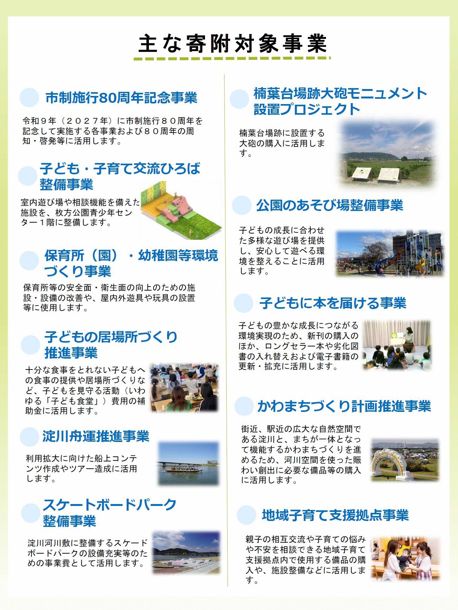 令和8年度の主な寄附対象事業01
