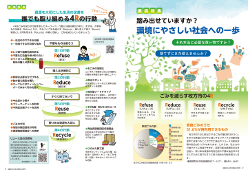 環境特集 踏み出せていますか？環境にやさしい社会への一歩