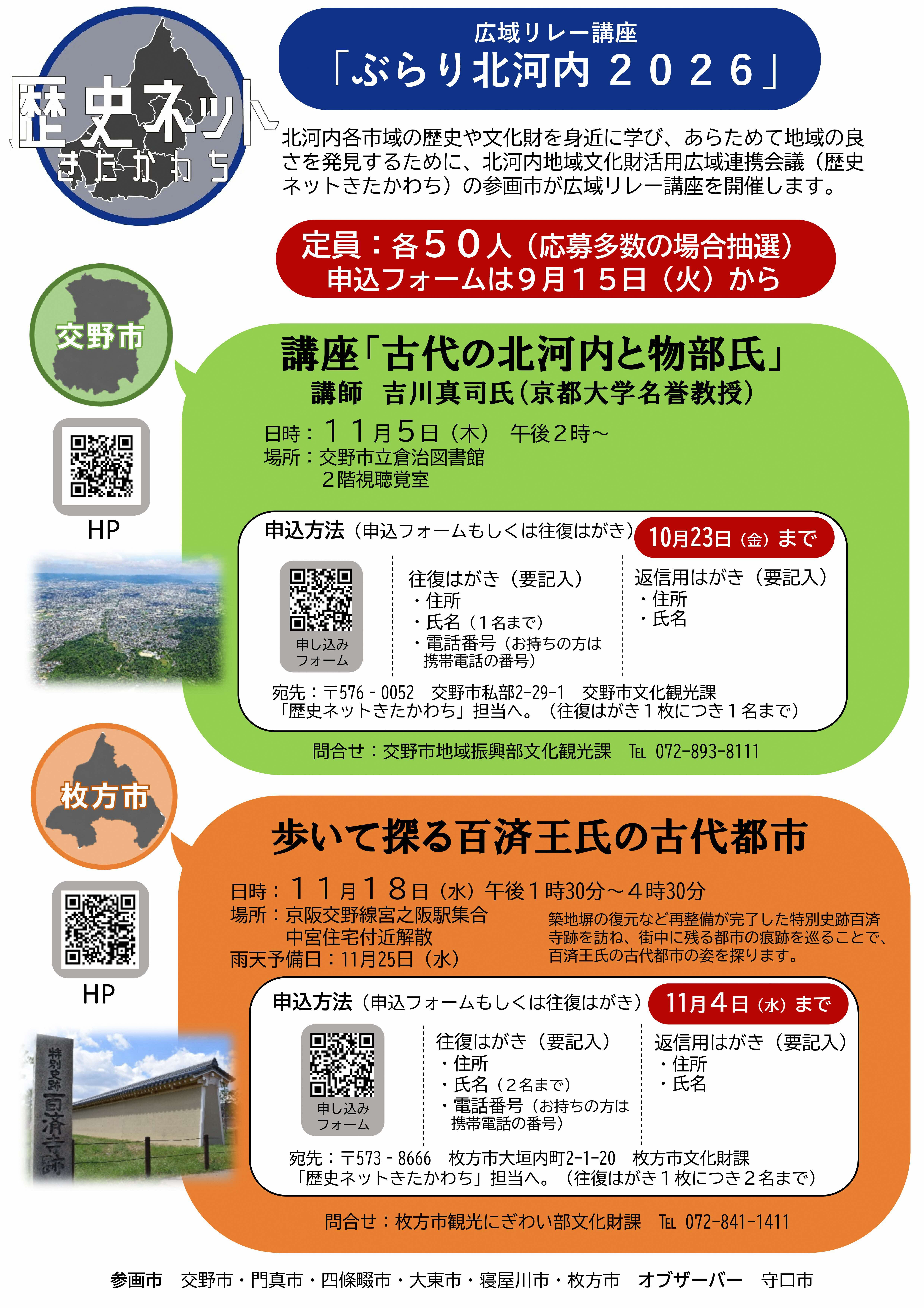 ぶらり北河内2026チラシ