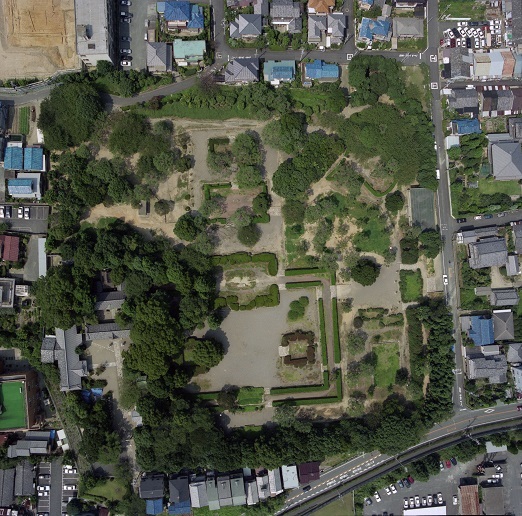 百済寺跡航空写真