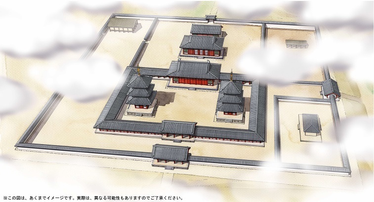 百済寺跡イメージ図