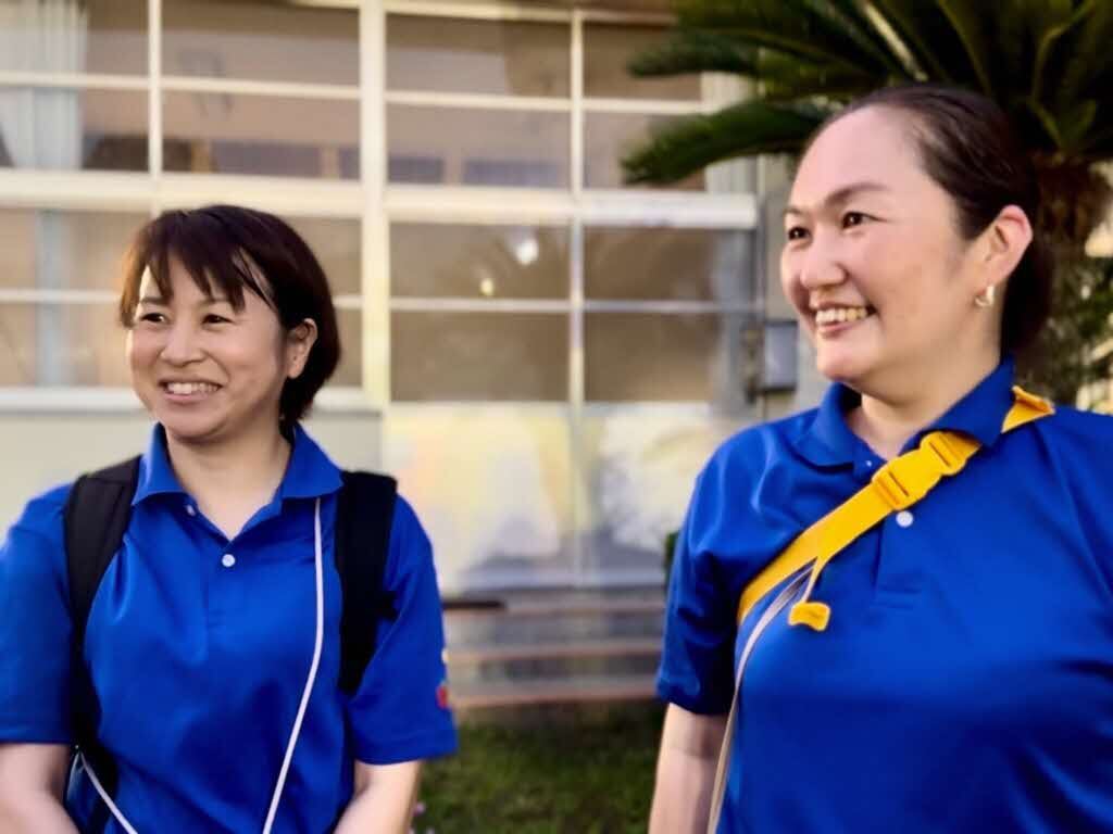 合唱を指導した坂口先生