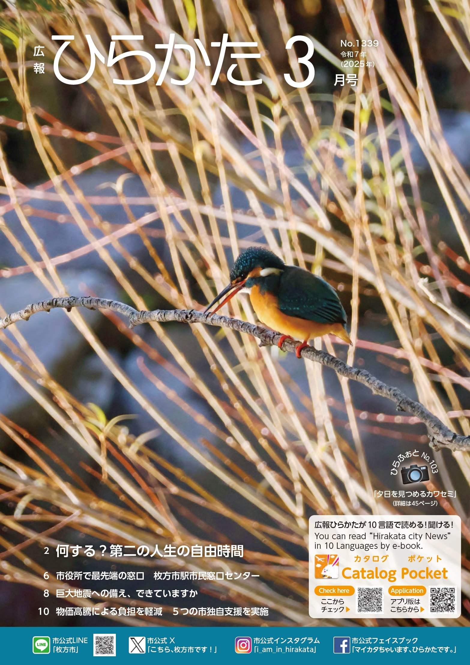 広報ひらかた3月号表紙