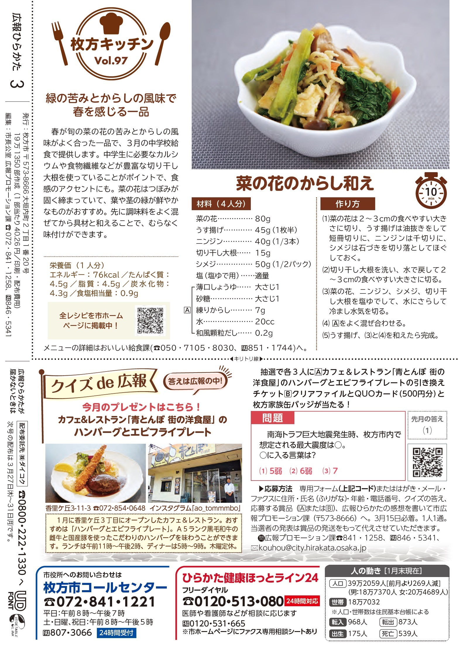 枚方キッチン・クイズde広報