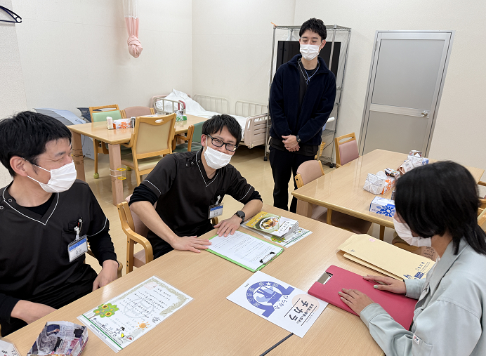 優勝インタビューの様子