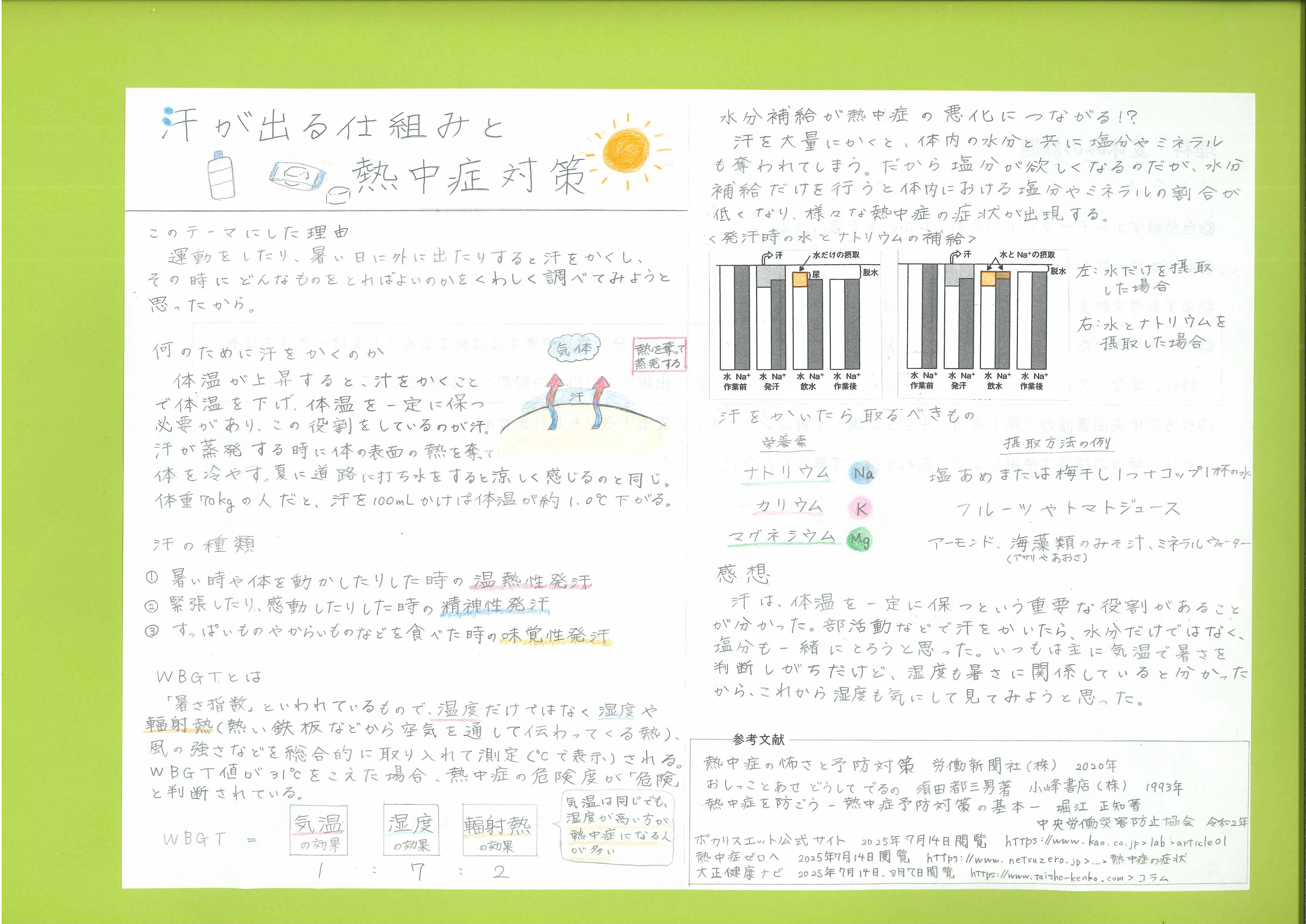 汗が出る仕組みと熱中症対策