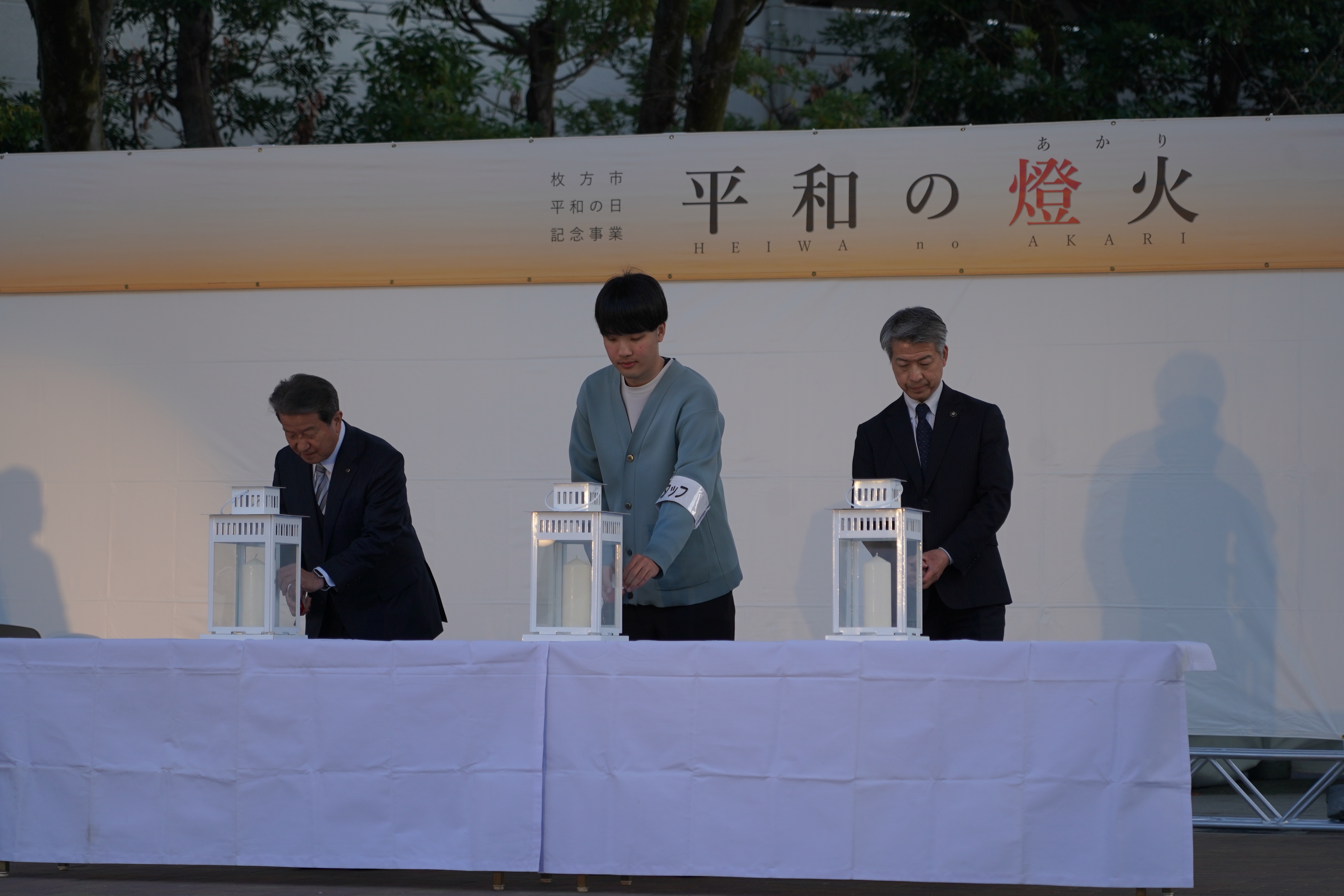 メインキャンドル点火式の様子