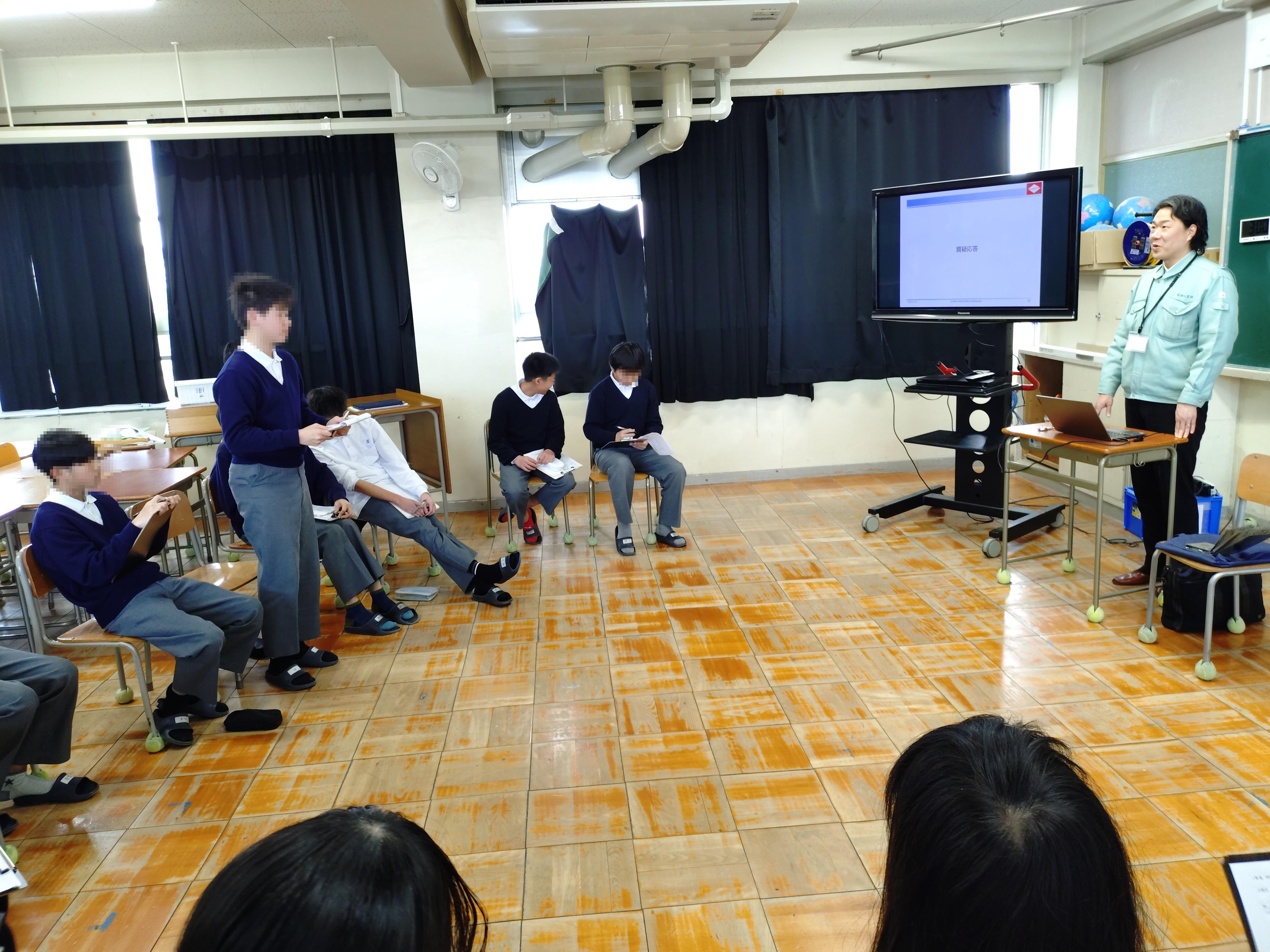 昭和工業株式会社による職業講話