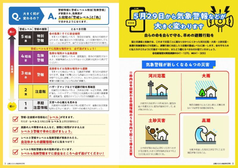 新しい気象警報の運用スタート