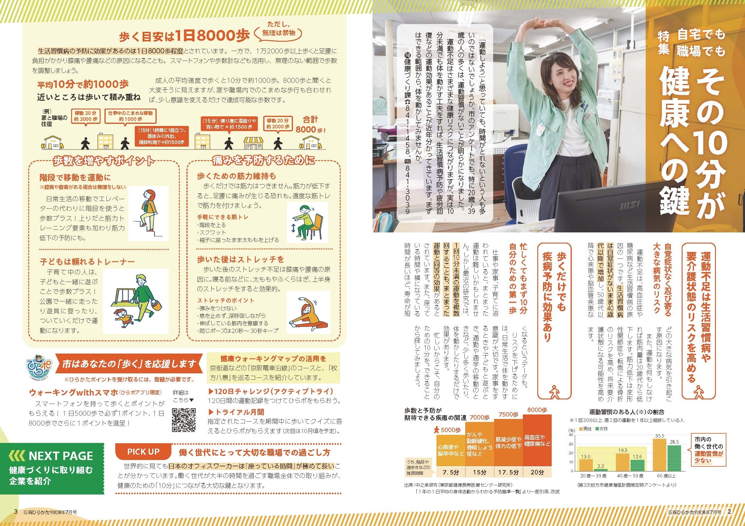 特集 その10分が健康への鍵