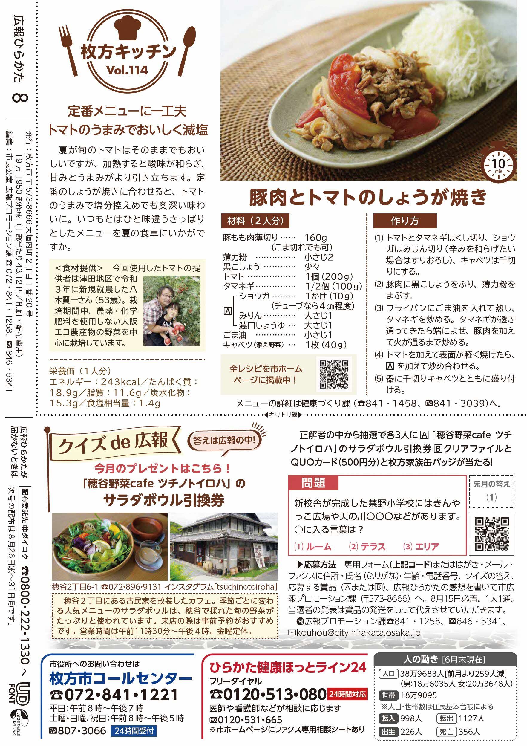 枚方キッチン・クイズde広報
