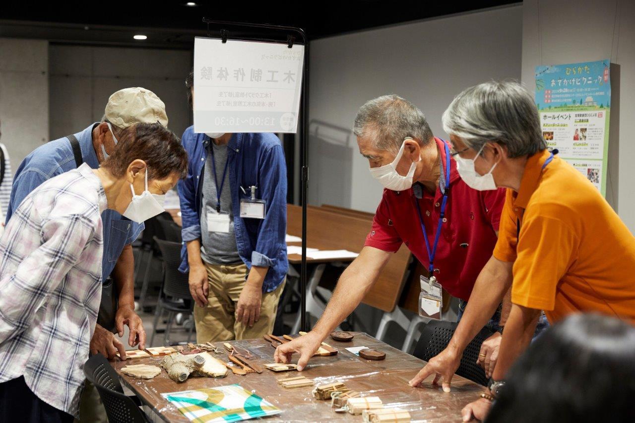 木工制作体験ブースの様子